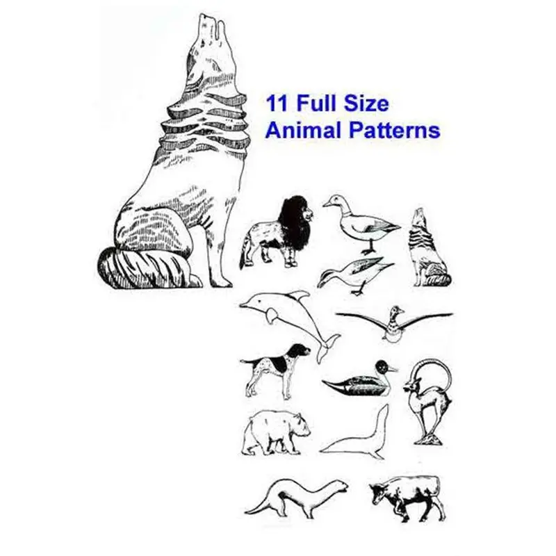 Woodcarver’s Animal Figure Series – Hand-Carved Ornament Blueprint