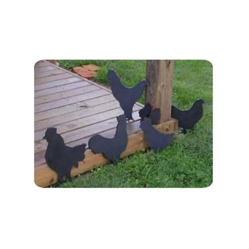 Yard Chicken Shadow Sculpture – Printable Scroll Saw Project Plan