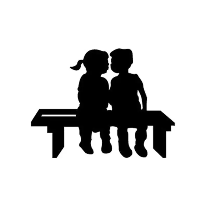 Young Lovers Kissing Shadow Box Template