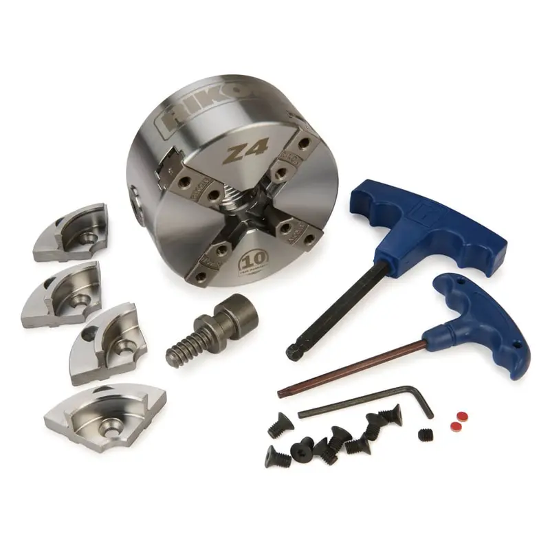 Z4 Four-Jaw Lathe Chuck – Direct Thread, 1-1/4 in x 8 TPI