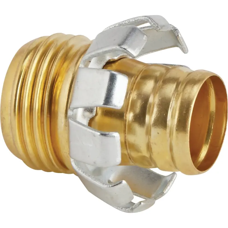 Best Garden Brass Hose Coupling Mender – 3/4-Inch Male Threaded Repair Fitting 1