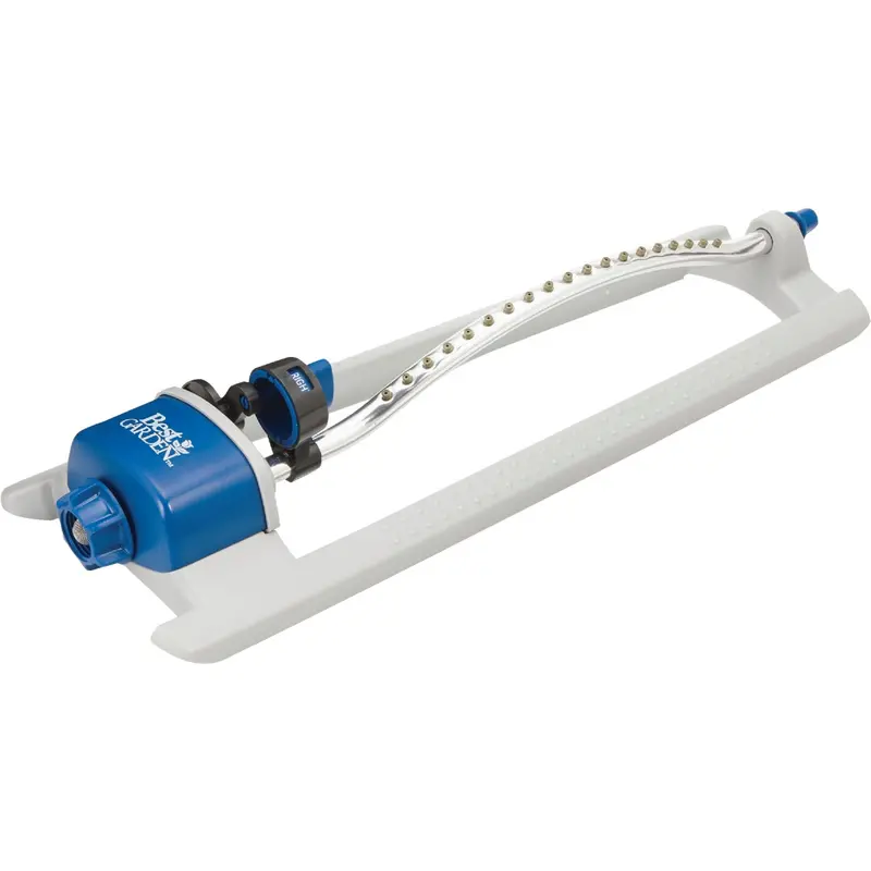 Best Garden Oscillating Sprinkler – Blue & Gray Poly Model Covering Up To 3400 Sq. Ft. 1