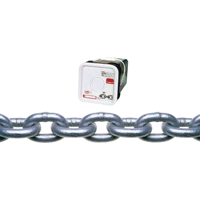 Campbell Galvanized Low-Carbon Steel Coil Chain – 3/8" × 45 Feet 1