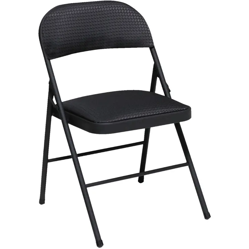 Cosco Black Fabric Folding Chair – Lightweight Portable Seating 1