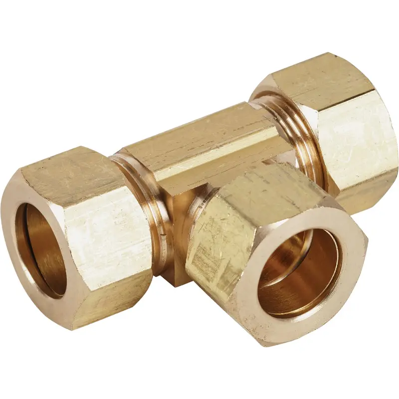 Do It Best 5/8-Inch Compression Brass Tee Fitting 1