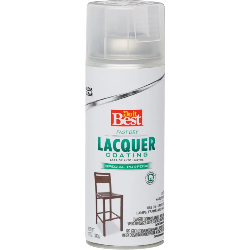 Do It Best High-Gloss Clear Spray Lacquer – 11 Oz Can 1