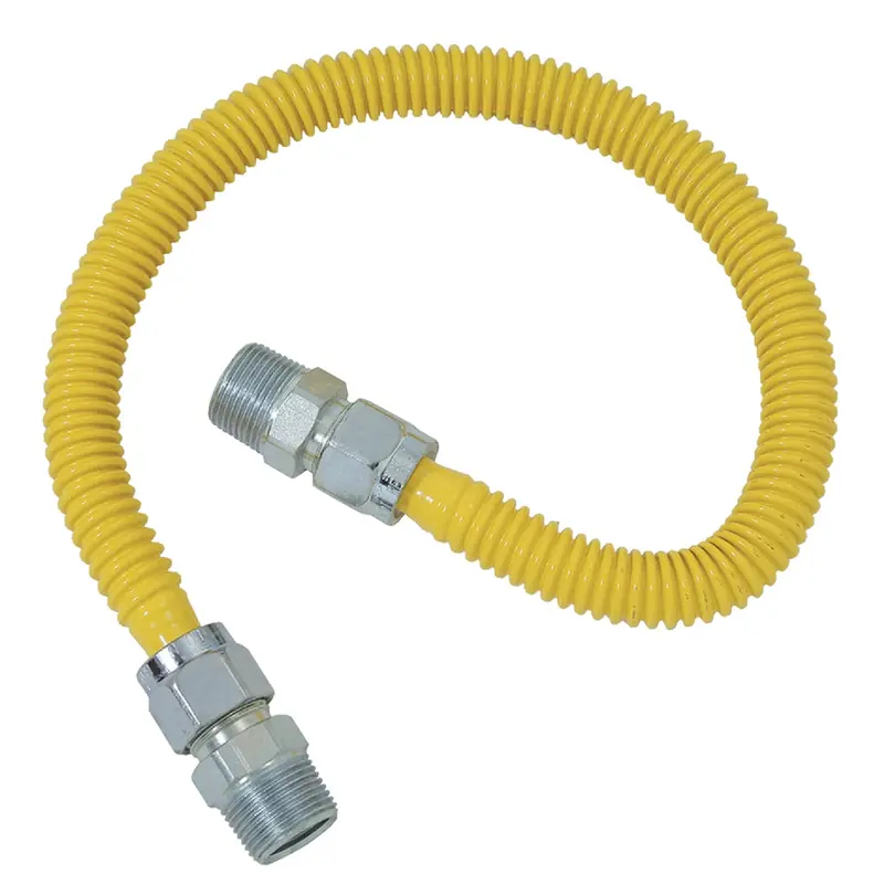 Dormont Gas Connector Kit – 5/8-Inch Od × 48-Inch Coated Stainless Steel, Dual-End Threads 1