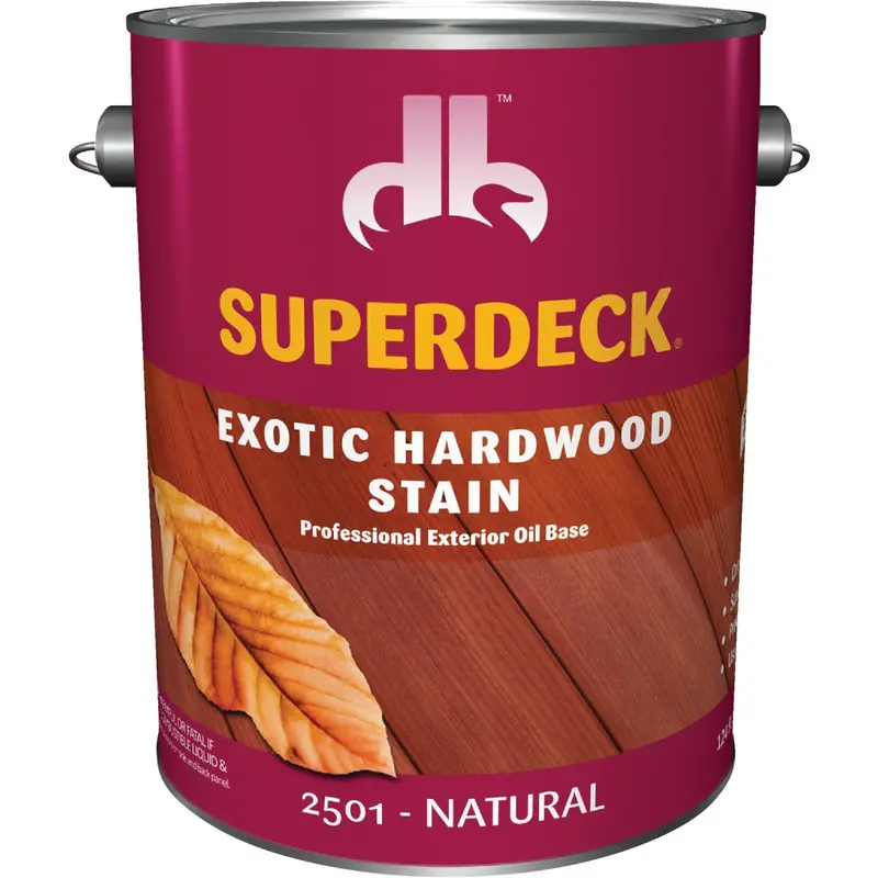 Duckback Superdeck Natural Hardwood Deck Stain – 1-Gallon Exotic Wood Formula 1