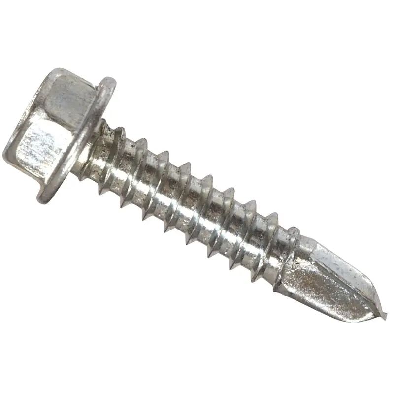 Hillman Hex Washer Head Self-Drilling Screws – #8-18 X 1/2 In., 100-Pack 1