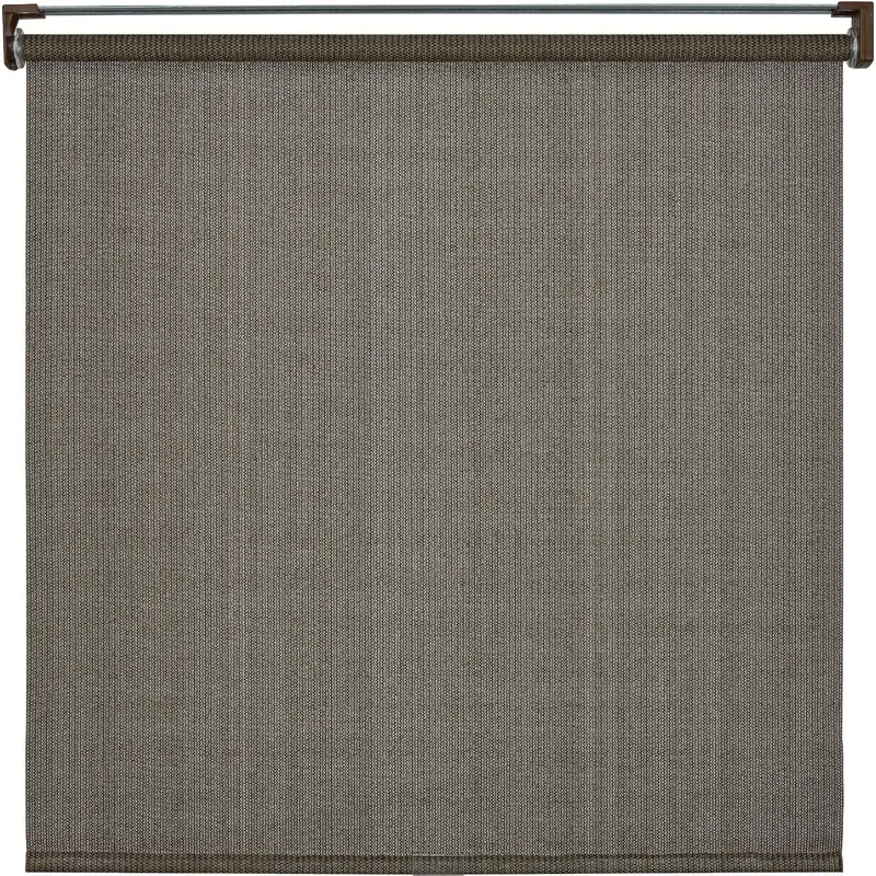 Home Impressions Cordless Roller Shade – 96" X 72", Brown Fabric, Indoor/Outdoor Use 1