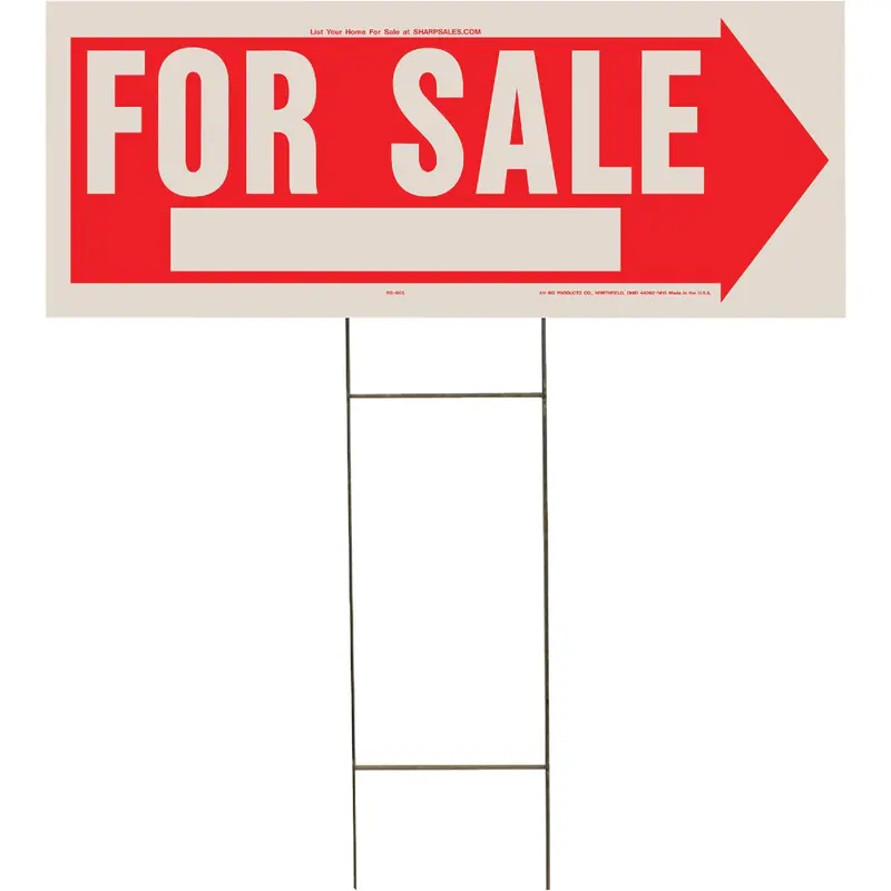 Hy-Ko Corrugated Plastic For Sale Sign – Weather-Resistant Yard Or Real Estate Display 1