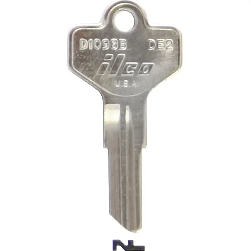 Ilco Dexter De2 Nickel-Plated House Keys – 10-Piece Pack 1