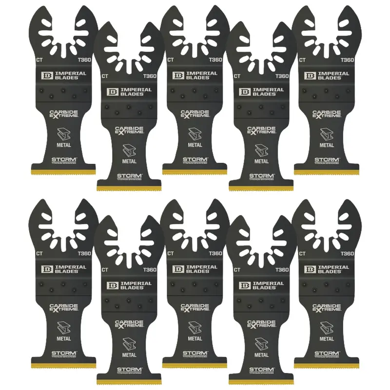 Imperial Blades One Fit Titanium Storm Oscillating Blade – 1-3/8 In, 10-Pack 1