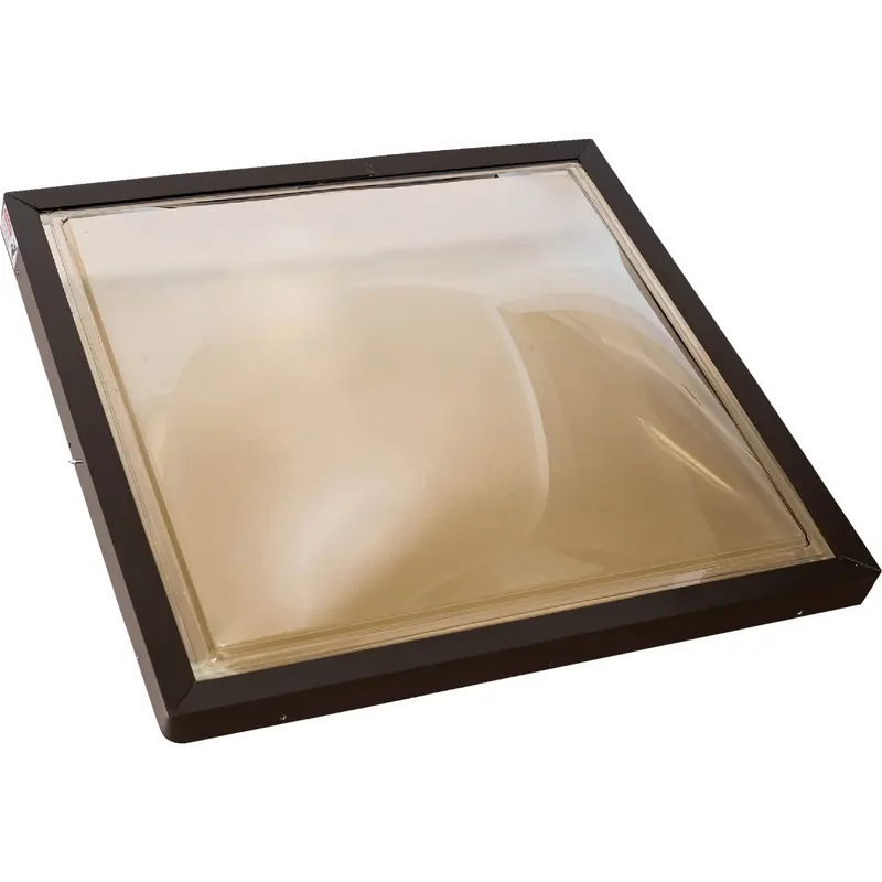 Kennedy Skylights Bronze Aluminum Curb-Mount Skylight – 24-Inch X 24-Inch 1