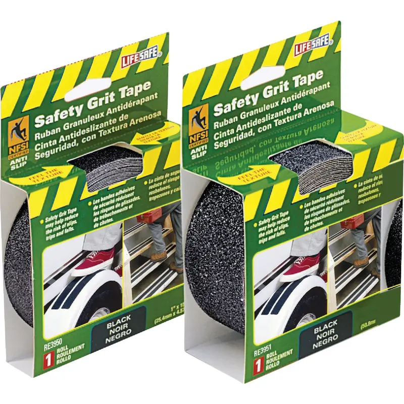 Lifesafe Black Anti-Slip Walkway Tape – 2-Inch X 15-Foot Roll 1