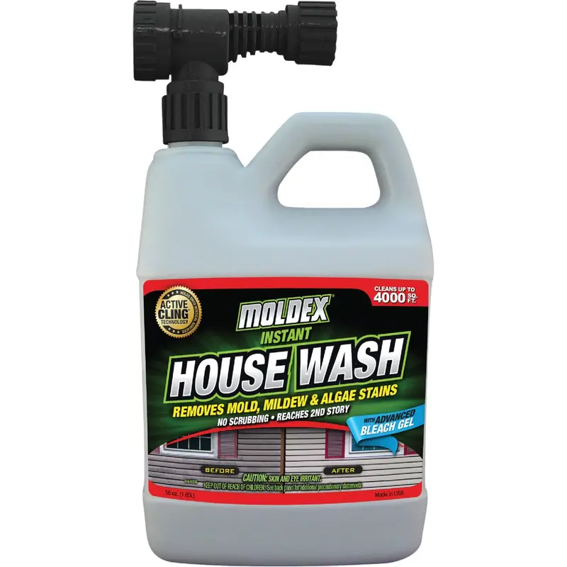Moldex Instant House Wash Concentrate – 56 Oz Fast-Acting Exterior Cleaner 1