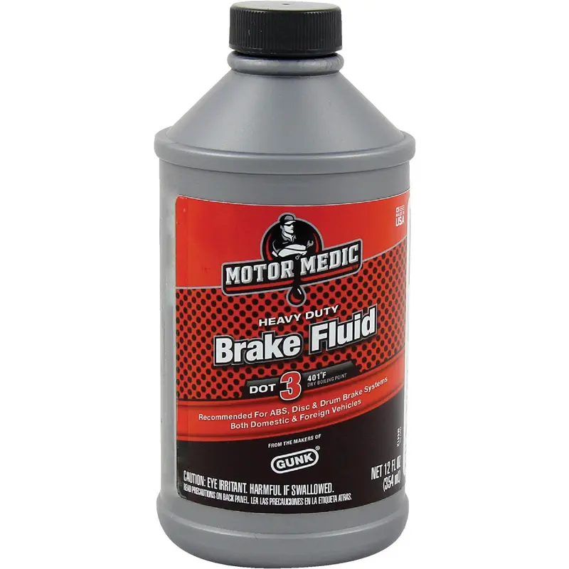 Motormedic Dot 3 Brake Fluid – 12-Ounce Heavy-Duty Automotive Grade 1