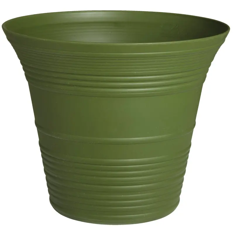 Myers Sedona 12-Inch Polypropylene Planter – Woodland Green 1