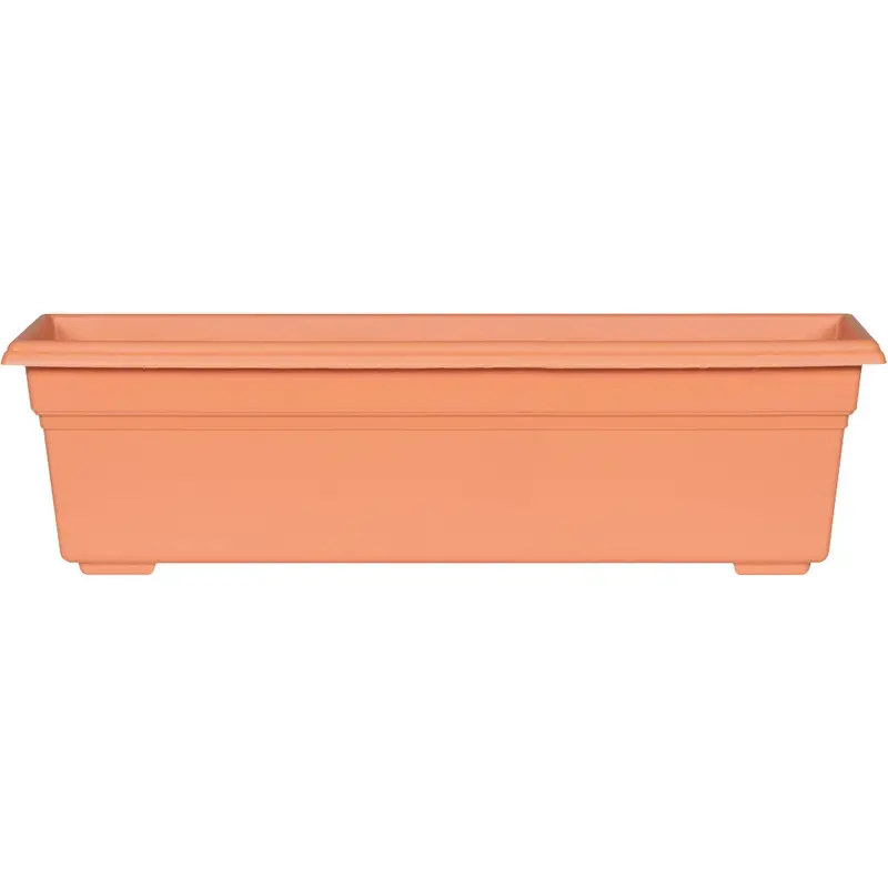Novelty Countryside Terra-Cotta Style Plastic Planter Box – 24" Long 1