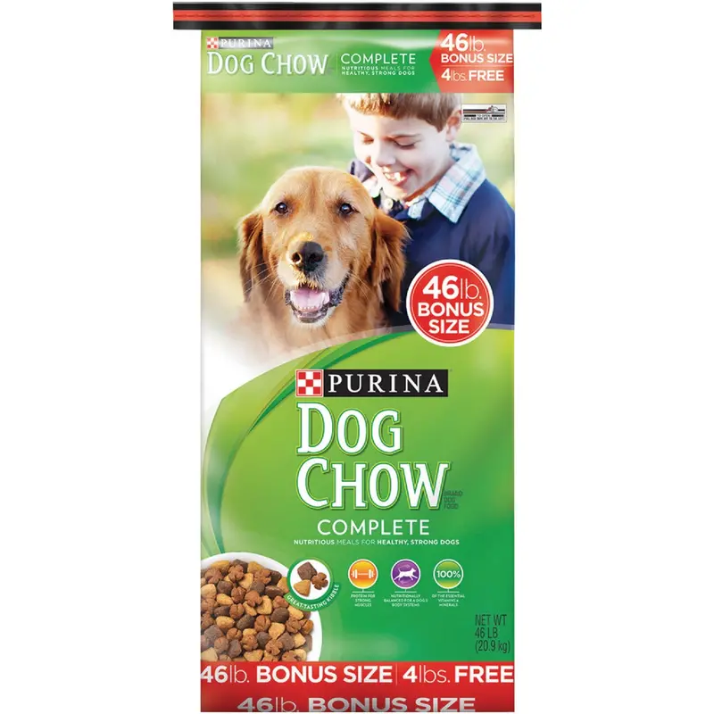 Purina Dog Chow Adult Dry Food – Chicken Flavor, 46 Lb Bonus Bag 1
