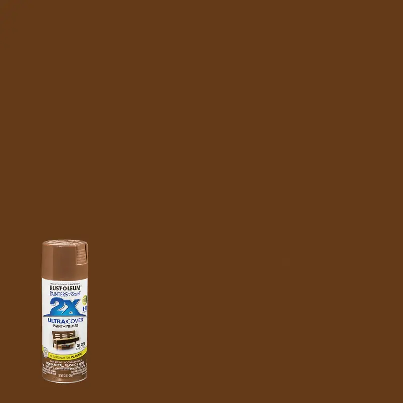 Rust-Oleum Painter’S Touch 2X Chestnut Spray Paint – 12-Ounce Gloss Finish With Primer 1