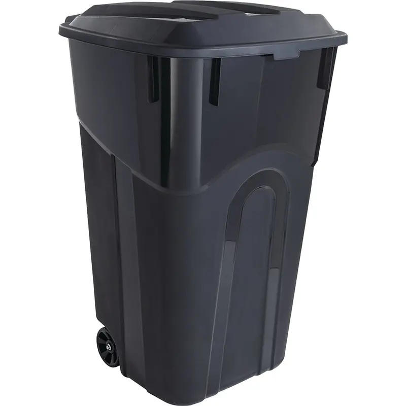 United Solutions Rugged Wheeled Trash Can – 32 Gal. With Integrated Lid 1