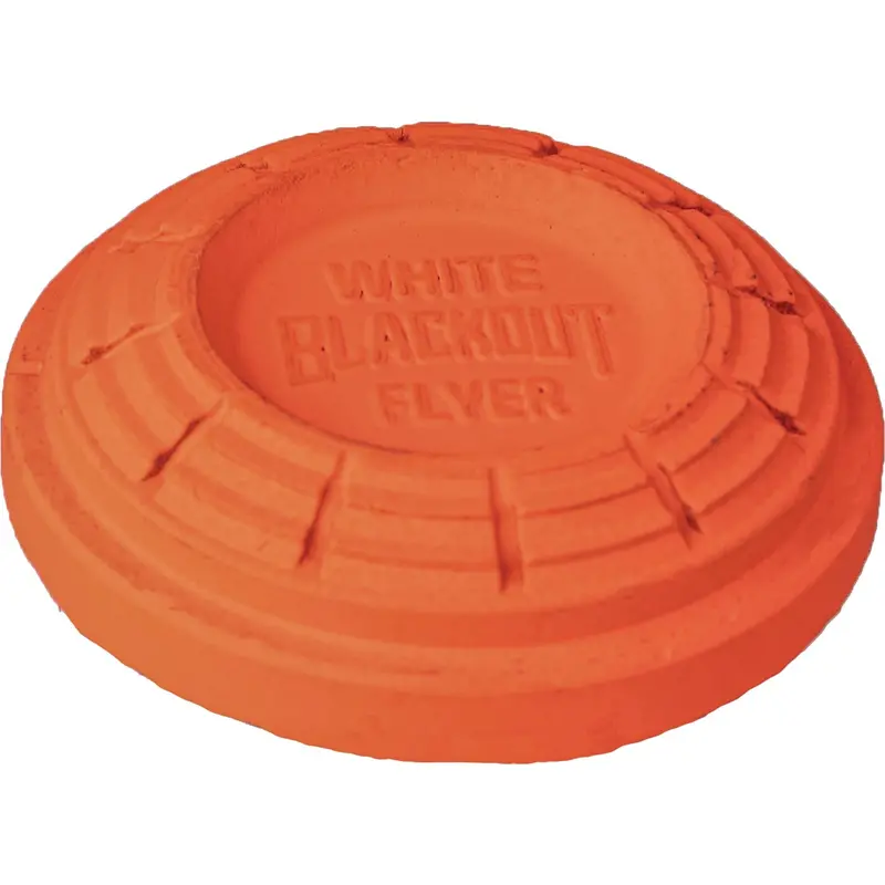 White Flyer Orange Clay Shooting Targets – Blackout Finish, 135-Count Box 1